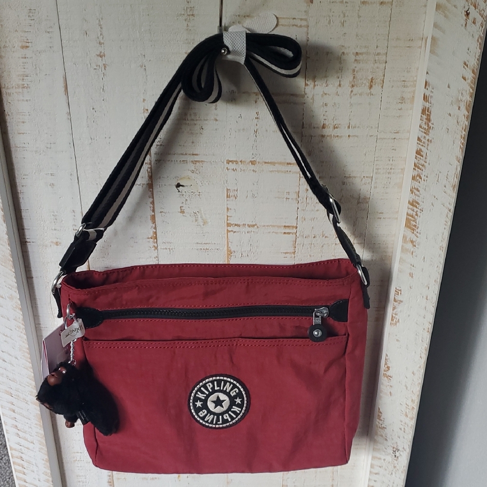 Kipling Sheila Varsity Crossbody Bag New